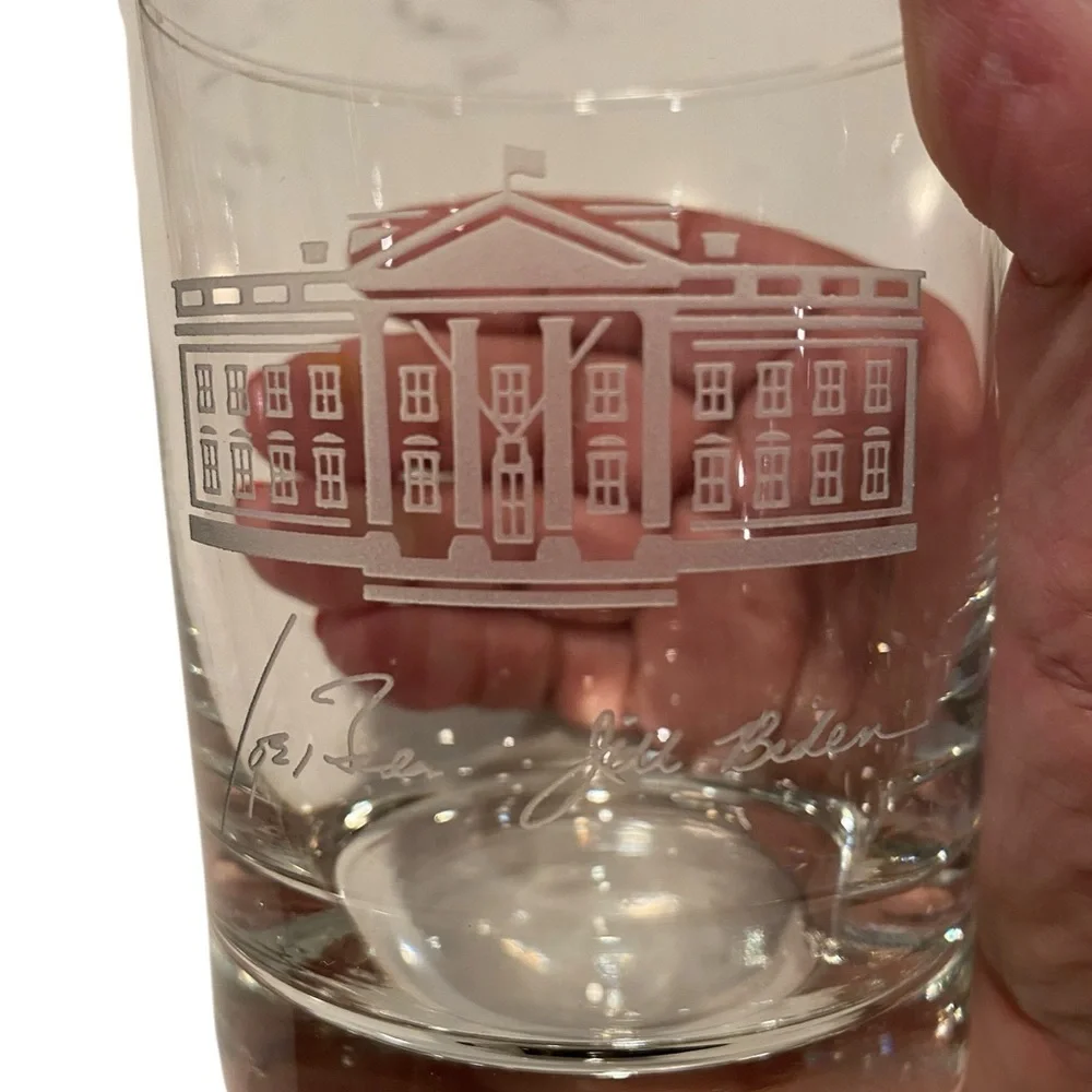 President Joe & Jill Biden Old-Fashion Lowball Whiskey Rock Glass. Set of two